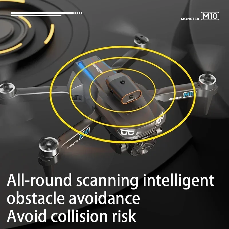 Cuadricóptero profesional sin escobillas para Xiaomi M10, cuadricóptero omnidireccional, 8K, HD, Triple Cámara, evitación de obstáculos