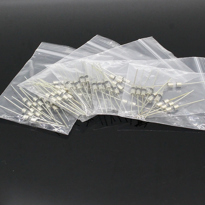 50pcs/lot 3*10mm 5 Values FUSE Assorted Kit M125 With Pin Electronic Components 0.5A 1A 2A 3A 5A