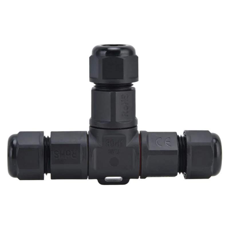 Waterproof Connector 3 Pin Tee Electrical Wire Terminal Quick Connect Adapter 250V 16A TL20