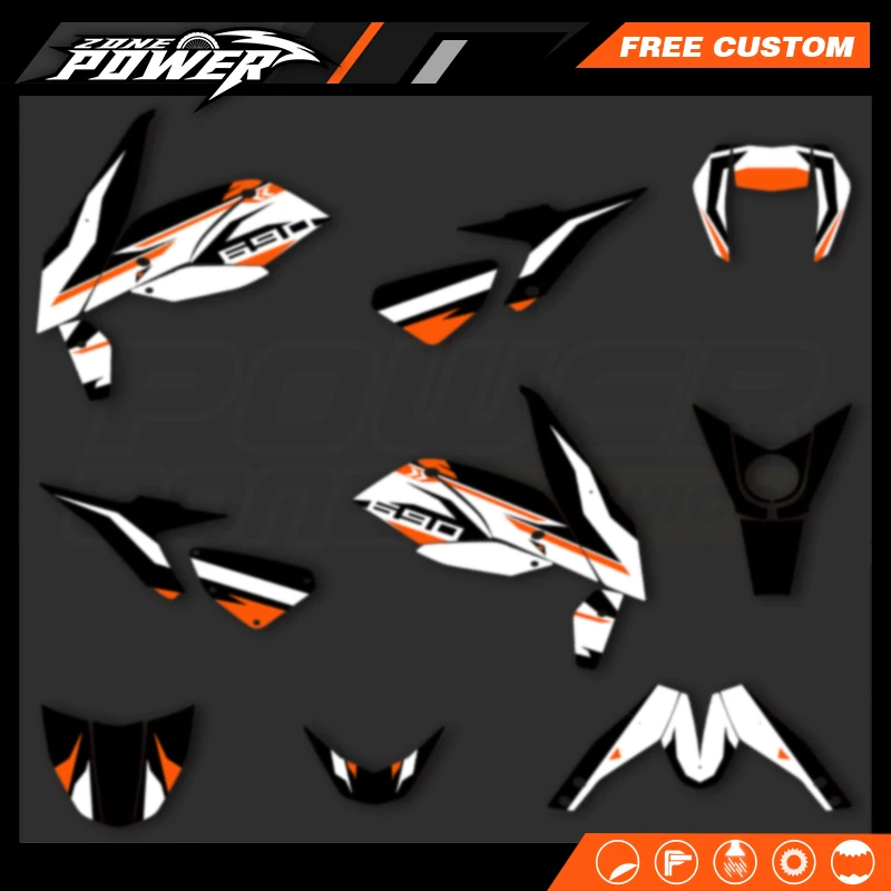 Powerzone Graphics Motorcycle Decal Sticker Deco Kits For KTM 2012 2013 2014 2015 2016 2017 2018 2019 2020 Duke 690 DUKE 690 03