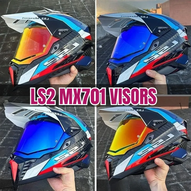 Motorcyle Helmet for LS2 MX701 EXPLORER C Motocross Detachable Rally Off-road Motorcyle Helmet Replacement Visors