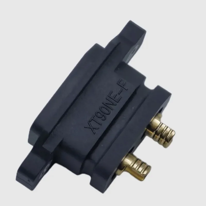 Gold Plated Aircraft Model Connector, Original Amass XT90NE-F, 4.5mm Female Head, M2.5 Nut and Plate Internal Fixed Seat