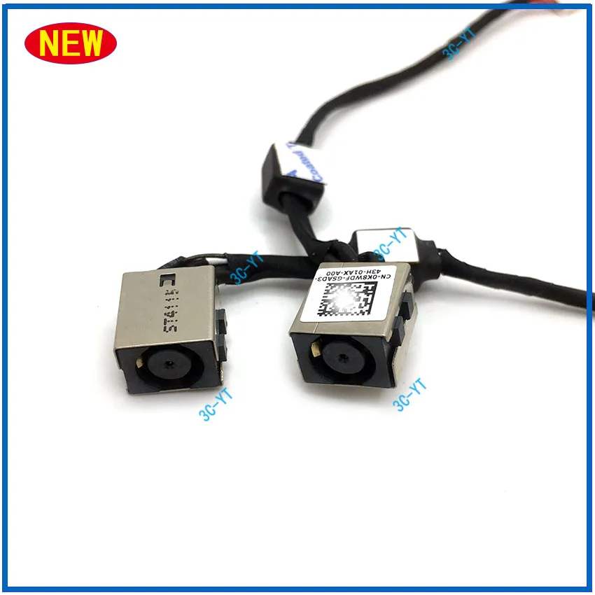 1-10Pcs New DC Power Cable Jack Charging Port Socket For Dell Inspiron 14 5443 5447 5448 5445 Computer Connection Power Cable