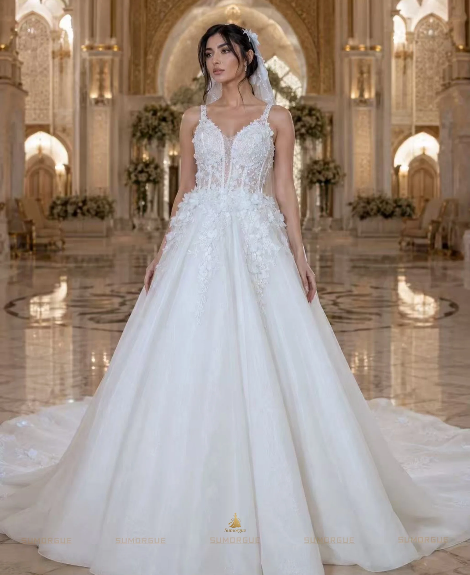 Bohemian Wedding Dress Backless Beach Summer Civil Tulle Long Bridal Gowns Lace Appliques HIGH Customized Vestidos De Novia