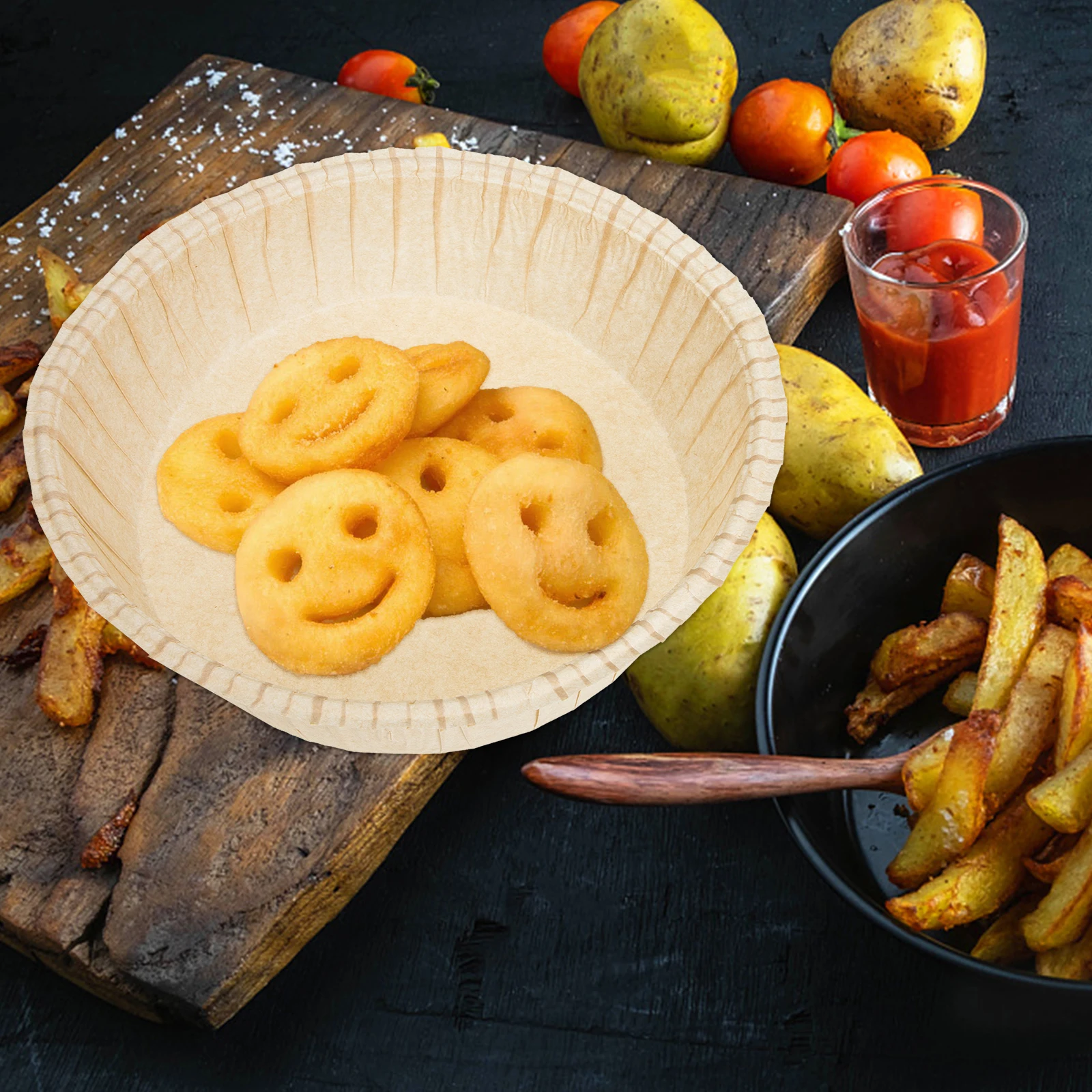 

10 Pcs Baking Tray Liner Silicone Oil Paper for Air Fryer Non Stick Kitchen Silicon Paper Liner Easy Clean Oven Mat