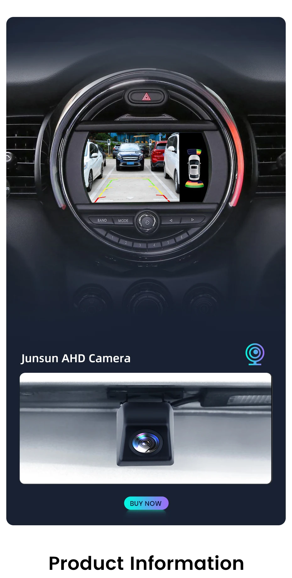 Junsun Wireless CarPlay Android Auto für BMW Mini R55 R56 R57 R58 R59 R60 R61 F54 F55 F56 F57 Cooper Airplay Mirror Link Modul – Detail 9