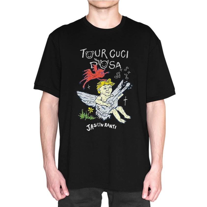 

T-shirt Band Jason Ranti Tour Cuci Dosa 2025 BerkahKaos12 Men's and Women's Casual and Fashionable Short-sleeved Shirts