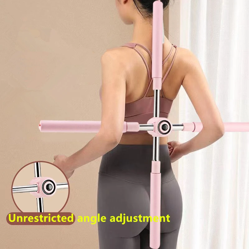 Adjustable Yoga Stick Hunchback Posture Corrector Pilates Yoga Standing Training Home Gym Accessories Fitness Exercise Equipment