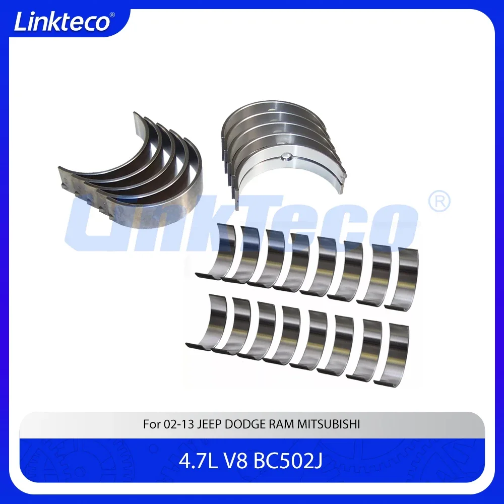 

Основной коленчатый вал двигателя и подшипник шатуна подходит для 4,7 L T V8 GAS EVA для 02-13 4.7L JEEP DODGE RAM CHRYSLER BC502J MB5284SI