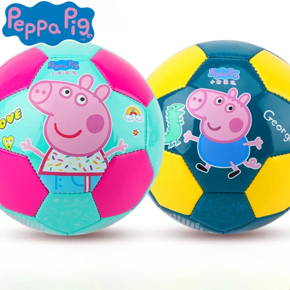 Peppa Pig 15cm Mini fútbol ligero niños pequeños juguete de fútbol regalo preescolar pelota de entrenamiento patio de juegos juguetes de regalo