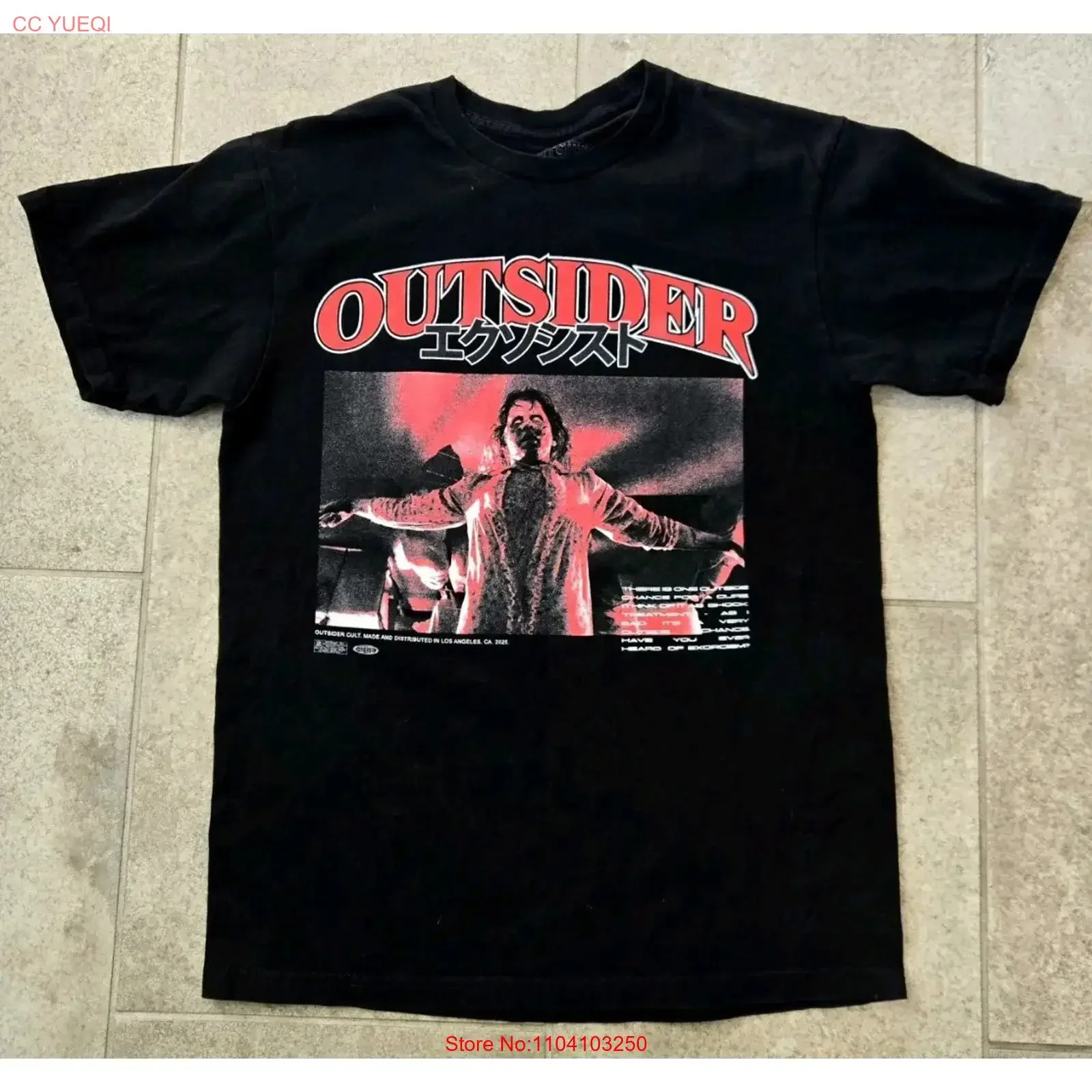 

Футболка The Exorcist Outsider Cult Blackt, мужская, размер M, винтажная, с эффектом потертости, дизайнерская, дышащая, комфортная