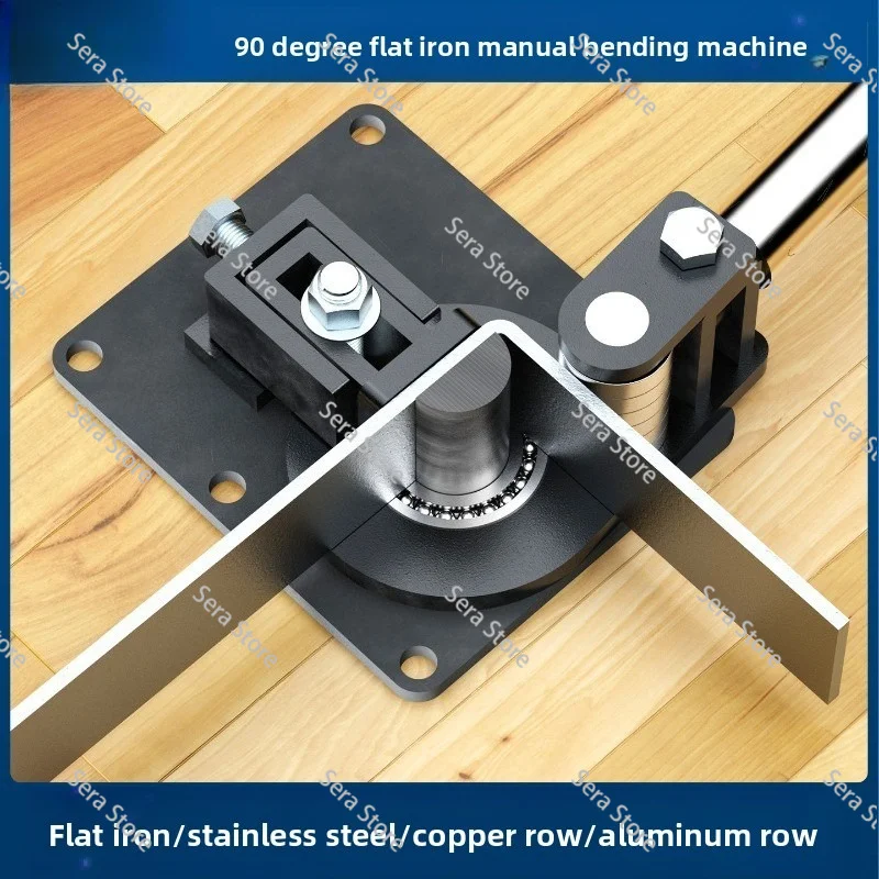 New Manual Flat Iron Bending Machine 90 Degree Right Angle Bending Machine Copper Bar Bending Tool