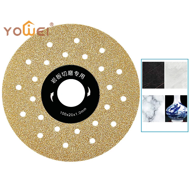 Latest Rock Slab Flat Grinding Cutting Piece 100mm Super Thin Cutting Disc For Porcelain Glass Ceramic Tile Diamond Saw