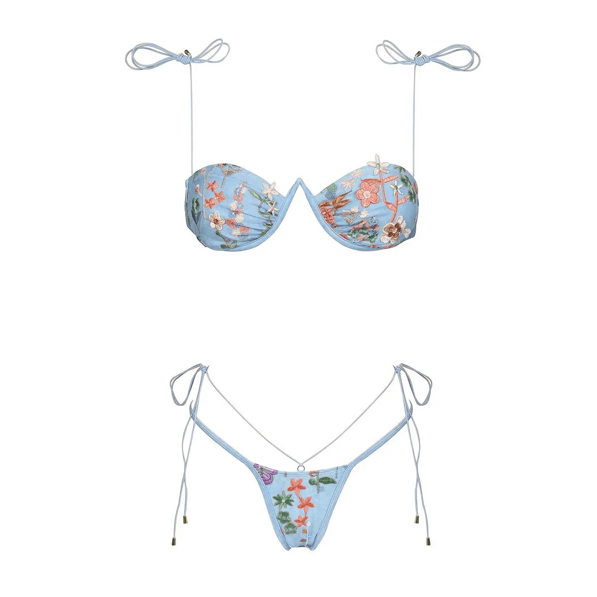 2026 Push Up Bikini Vrouwen Badpakken Vrouwelijke Badmode Micro Bikini Set Badpak Badpakken Beachwear Borduren Biquini