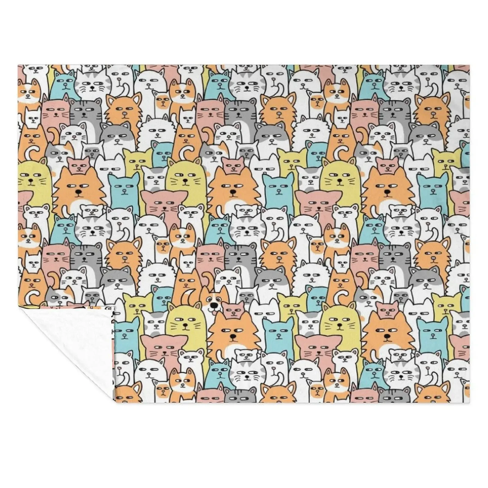 

Suspicious Meows Throw Blanket Blankets For Sofas Summer Beddings Decorative Sofas Soft Blankets