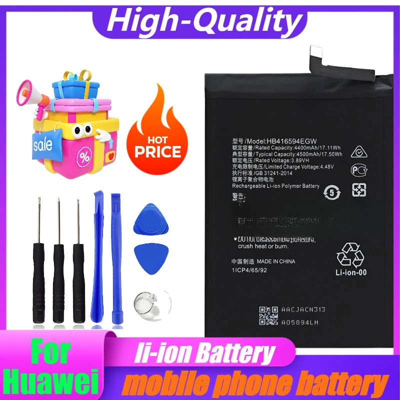 

4500mAh For Huawei Honor X50i/90 Lite 5G/X8A/X8B Mobile Phone Batteries HB416594EGW
