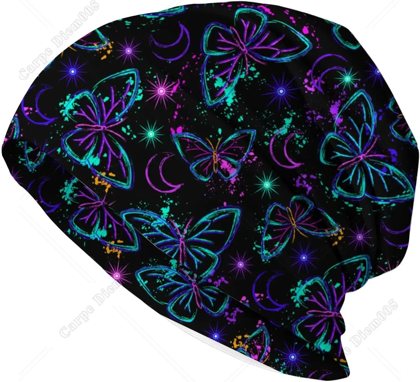 

Dream Butterfly Beanie for Women Slouchy Mens Winter Hat Skull Cap Knitted Hat Cancer Y2K Headwear Accessories for Women