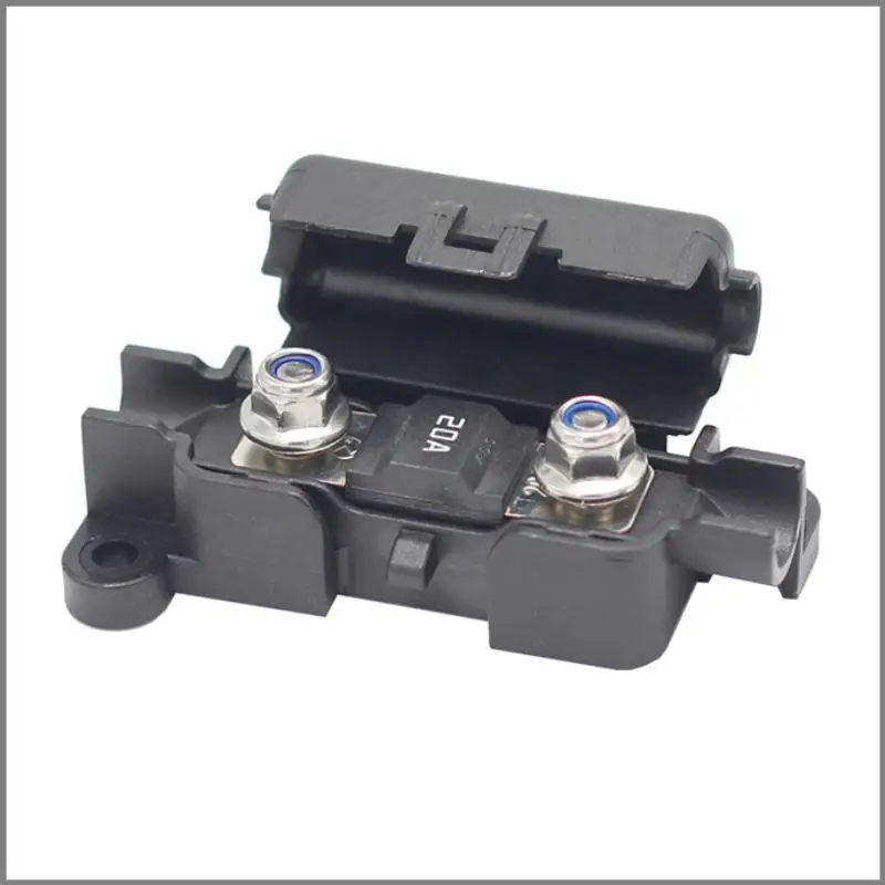 Single Stud Fuse Holder With Cover 32V-125V Strip Type Circuit Protection Block For Vehicle Electrical Modification