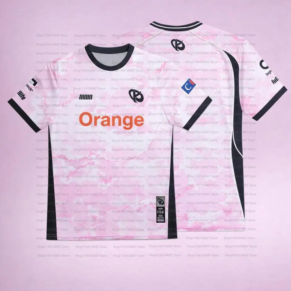 2026 Karmine Corp Esports Club Uniforms Pink Jersey Kcorp Team Valorant Training Uniform Clothing Men's French Team T-shirts - view 2