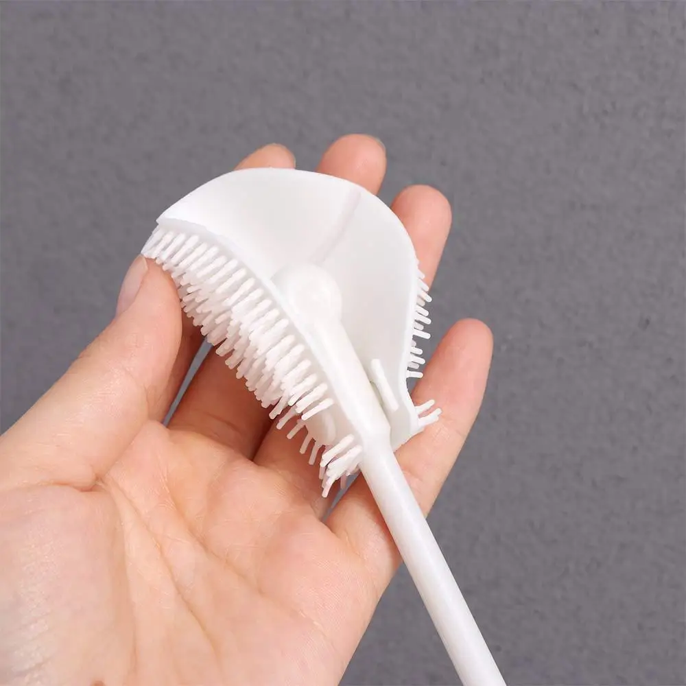 Without Blind Side Soft Head Bottle Brush Silicone Pacifier Nipple Bottle Cleaning Brush Handheld Soft Head Cup Cleaning Tool