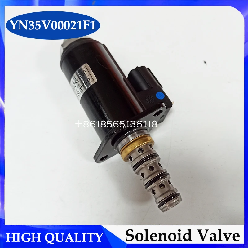 Katup Solenoid Pompa Hidraulik Ekskavator SK200-3 KWE5K-31/G24YB40 YN35V00021F1 SKY5/G24-S