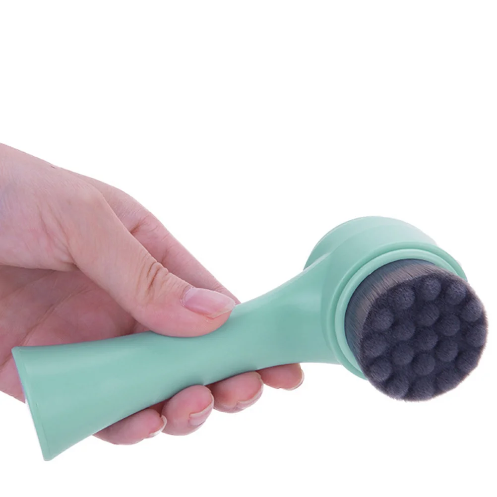 1 Stuks Dubbelzijdige Gezichtsborstel Handleiding Gezichtsreiniging Tool Mee-eter Porie Scrub Kant Comfortabele Zachte Huid Diepe Schoon