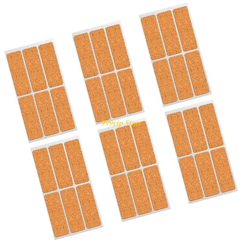C90C 36/96/132PCS Corkwood 이름 라벨 자체 접착제 코크 우드 스티커 의류 레이블