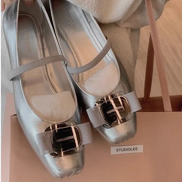 ballet-sle-round-toe-mary-jane-oes-metal-bule-slip-on-faion-single-oes-lightweight-comfortable-for-daily-wear