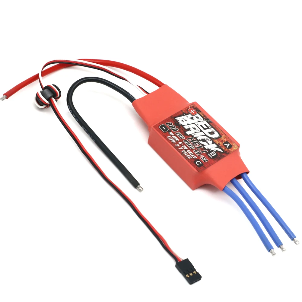 Red Brick ESC 50A/70A/80A/100A/125A/200A regolatore di velocità elettronico ESC senza spazzole 5V/3A 5V/5A BEC per FPV Multicopter