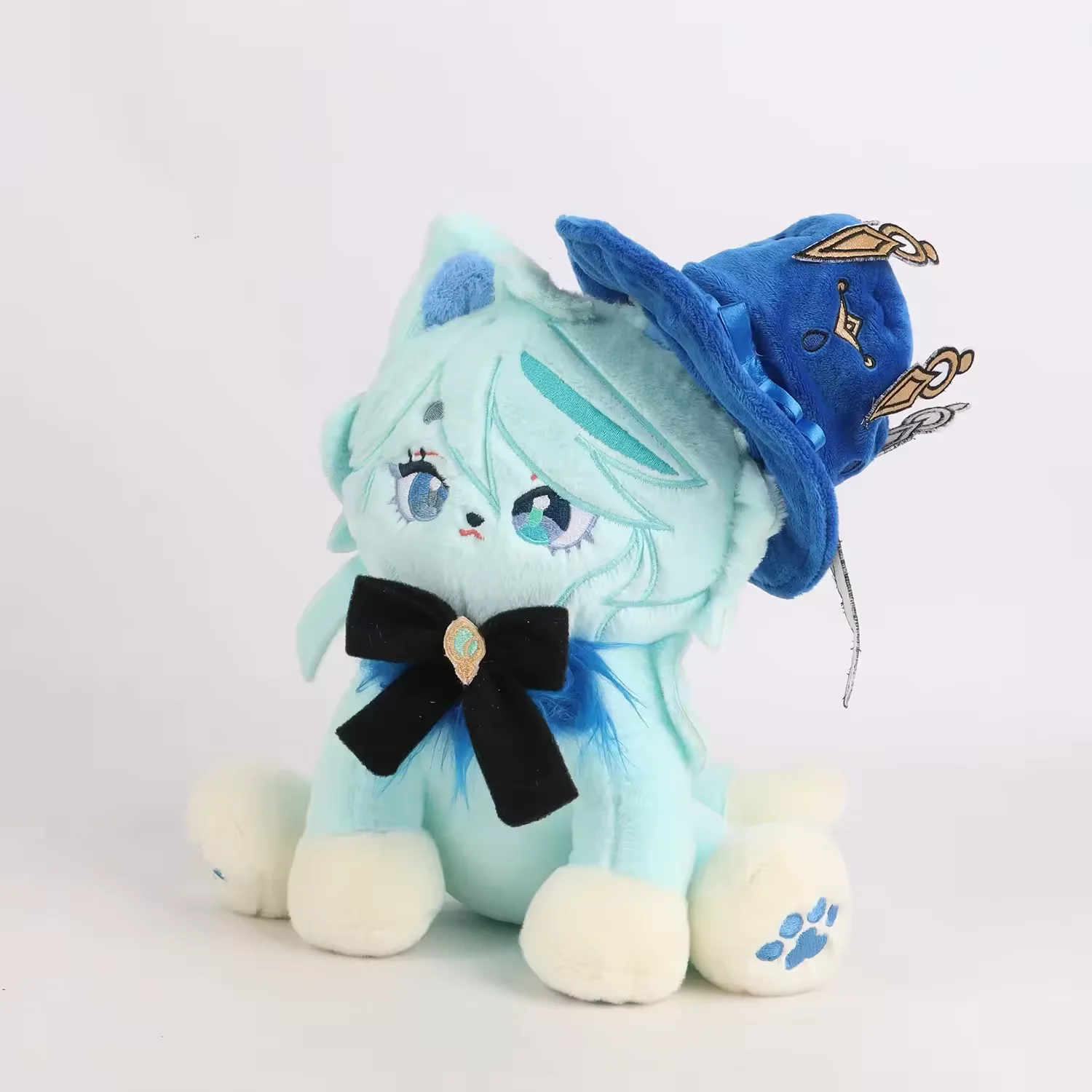 Genshin Impact Furina Meow Plush Toy, boneca de desenho animado, Yong Koholasaurs, jogo de anime, gato, presentes para crianças