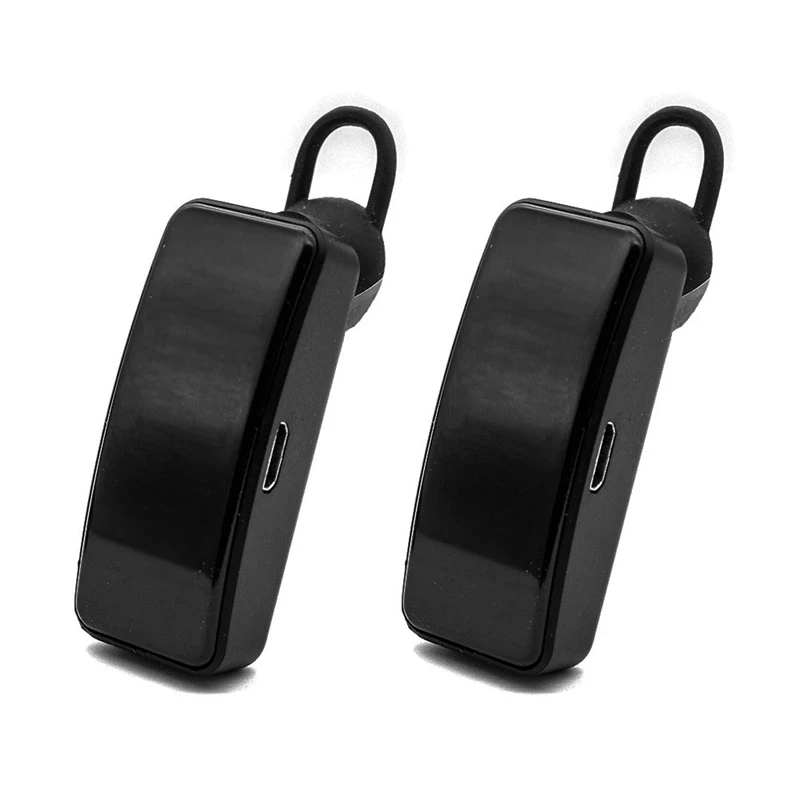 2PCS Mini Walkie Talkie Headset 16CH 2-Way UHF 400-480Mhz ricetrasmettitore Radio ricaricabile per l'industria dei servizi