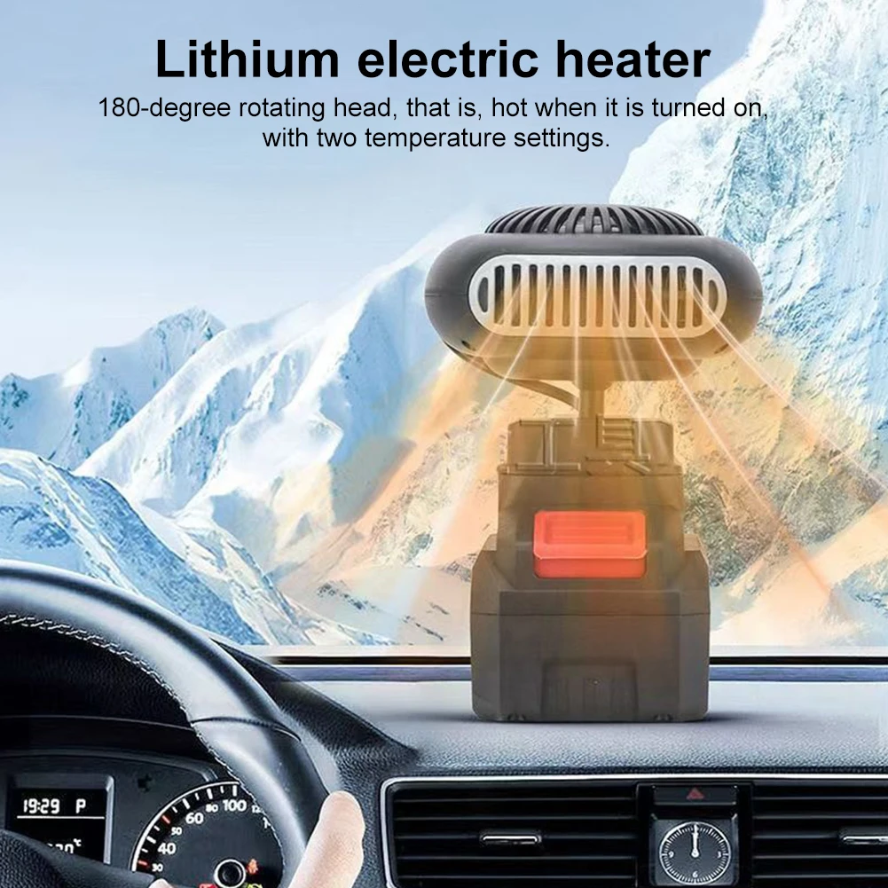 Electric Car Heater Fan Portable Demister Defroster Heating Fan 170W Dryer Windshield Defogging Accessroies Air Blower Heater