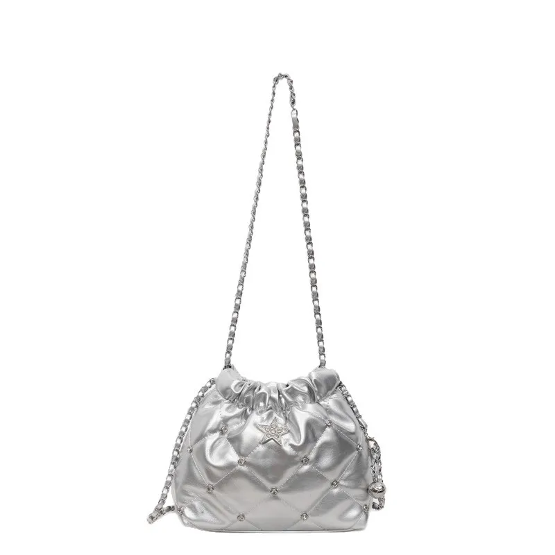 Винтажная женская сумка-мешок A/W 2025 года, многосторонняя сумка через плечо из натуральной кожи большой вместимости, шикарная рабочая сумка в стиле ретро