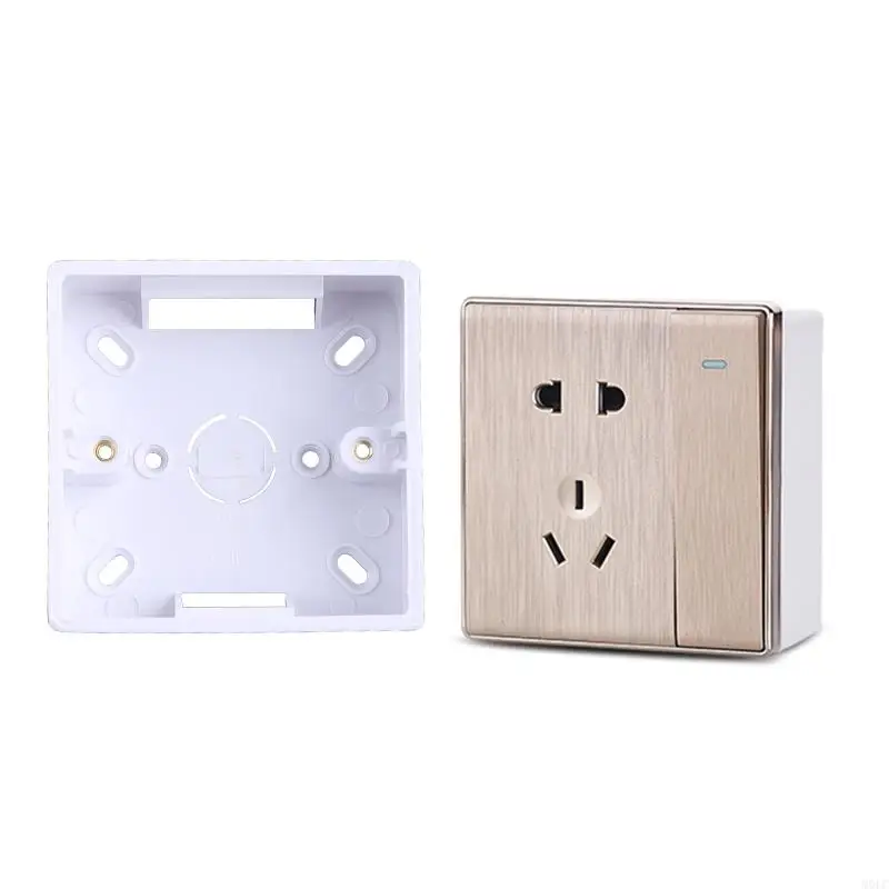 MOLC 86X86 PVC Thickening Junction Box Wall Mount Cassette For Switch Socket Base Sw