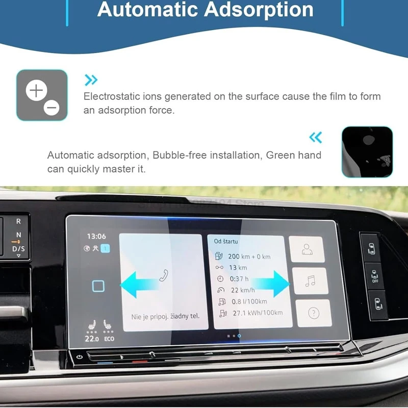 الزجاج المقسى ل Volkswagen VW Multivan T7 2022-202510 بوصة سيارة المعلومات والترفيه GPS والملاحة شاشة Multivan T7 اكسسوارات