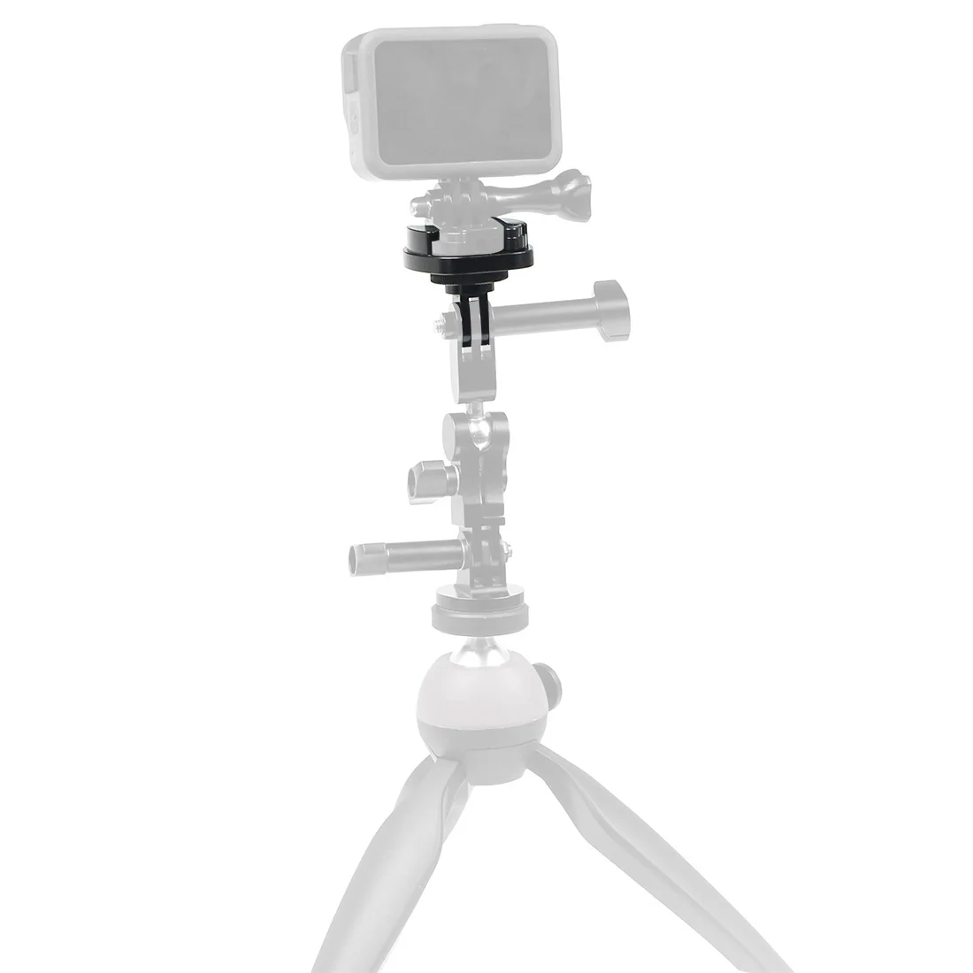 Aluminiumlegierung, Schnellverschluss, Stativhalterung, flache Oberfläche, Schnalle, Basisadapter, 1/4 Gewinde, für Gopro 13 12 Action-Kamera-Zubehör – Detail 11
