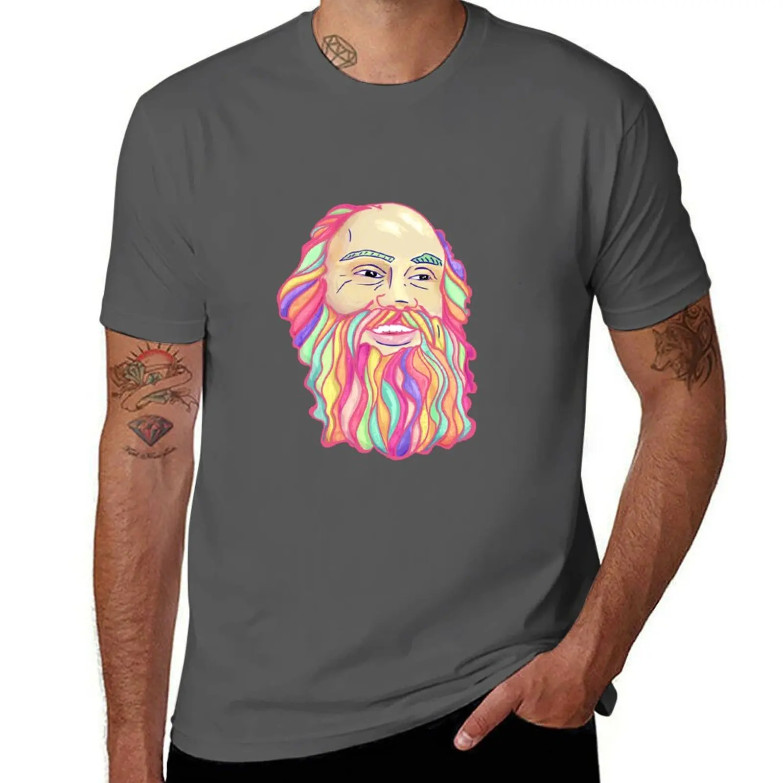 

Dass Ram Rainbow T-Shirt Fashion Letter Print T-Shirt