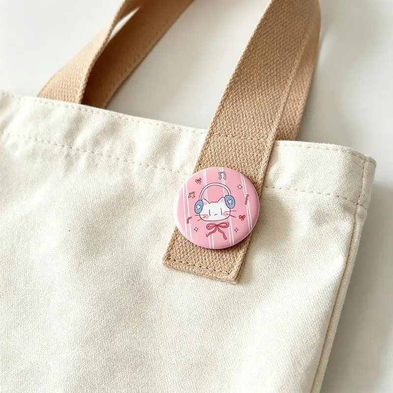 【S】6PCS Cute Mini Cartoon Button Badge Kawaii Retro Girls Kids Backpack Pencil Bag DIY Decorative Brooch Pin Accessories