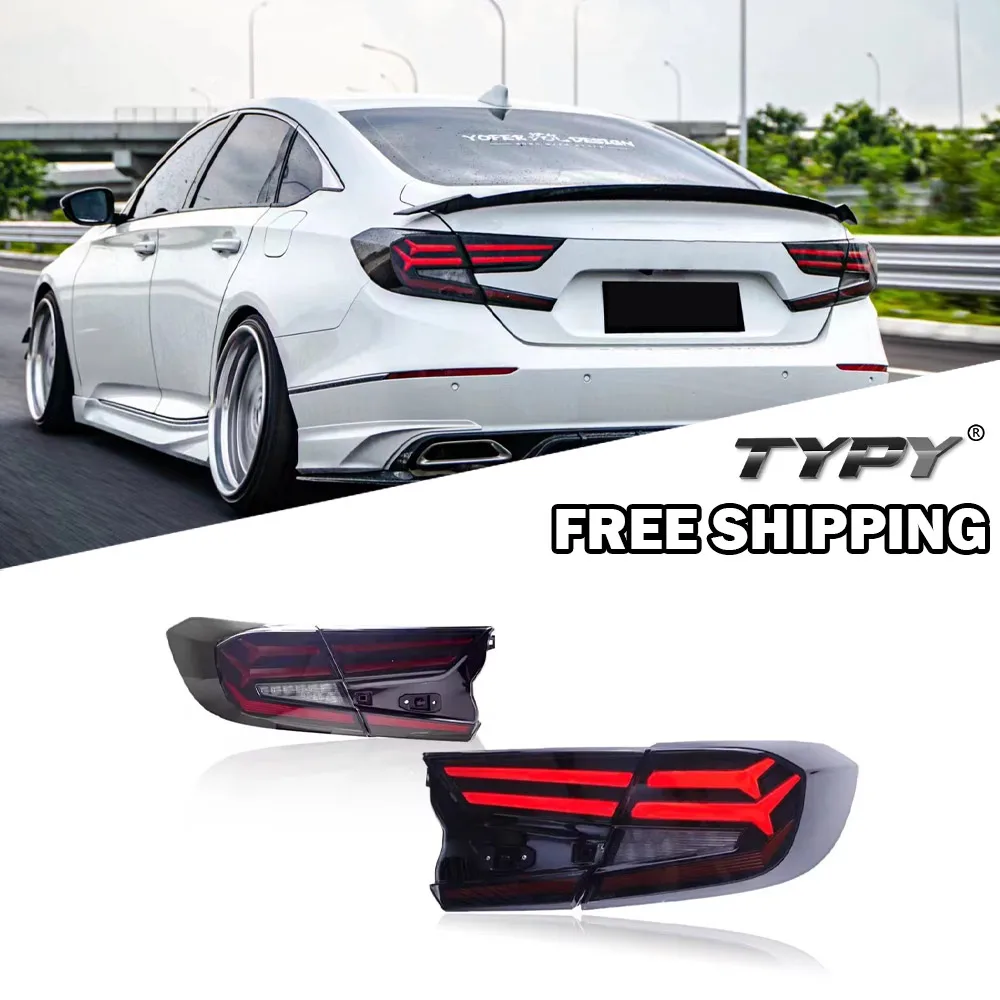 TYPY Car Tail Lamps For Honda Accord 10th 2018-2021 Upgrade Modified LED Taillights Dynamic Turn Signal Lamp Car Accessories