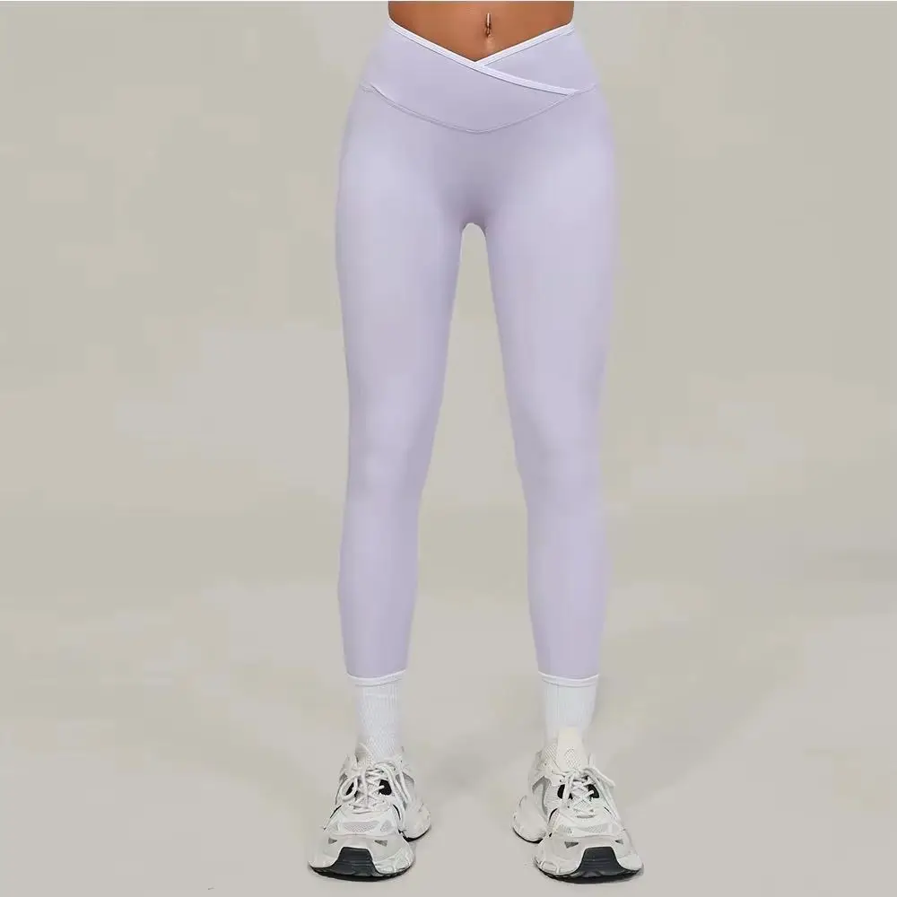 

High Waist Women's Leggings Stretch Yoga Pants Workout Tights With Push Up Fitness Leggings Running Sportswear Solid Color Pants