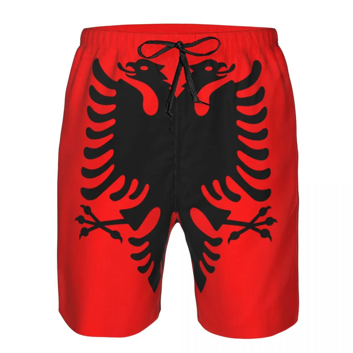 Men's Albania Flag Albanian Fans Beach Pants Shorts Surfing M-2XL Polyester Swimwear Running