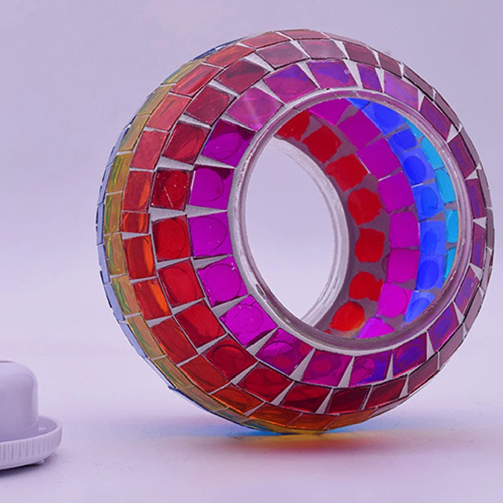 

Lawn with Colorful Solar Lamp Glass for Garden Outdoor Decoration Solar Powered Energy Saved Landscape Lighting