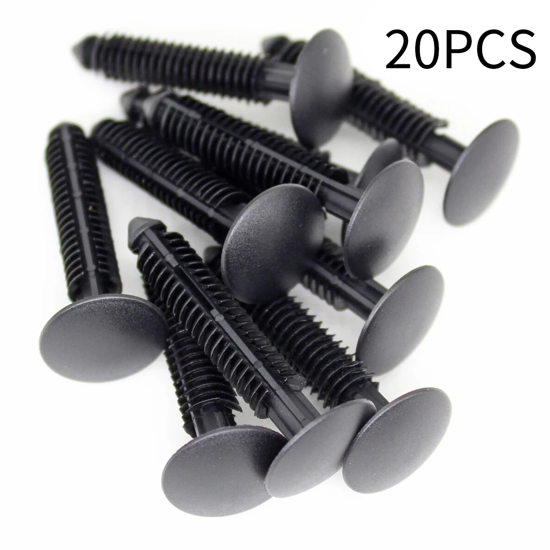 W710532-S300 20Pcs Black Plastic Rocker Molding Clip Retainer Fastener Fit for Ford Mustang 2005-2007 2008 2009 2010 2011 2012