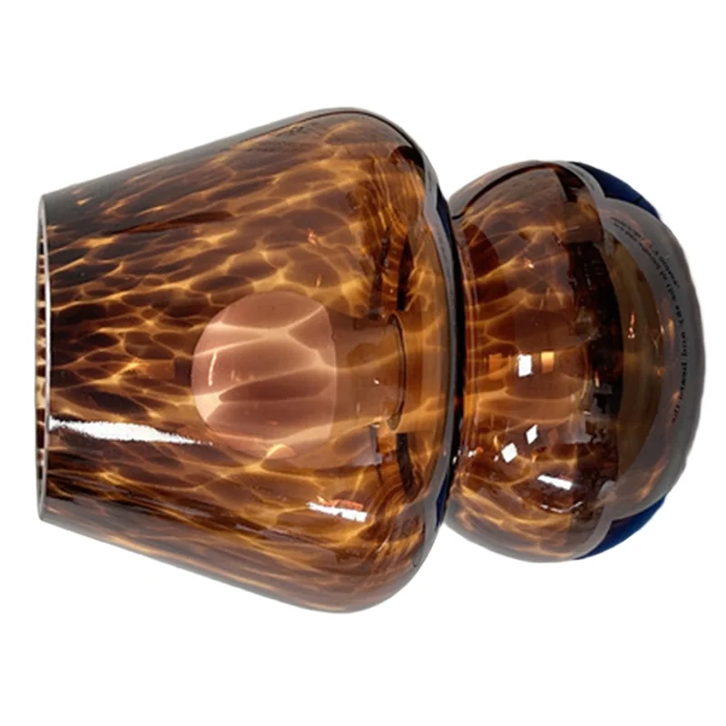 

B23B Красочная стеклянная грибная лампа в форме цветка в горошек, прикроватная атмосферная лампа с питанием от USB, декоративная настольная лампа в американском стиле ретро