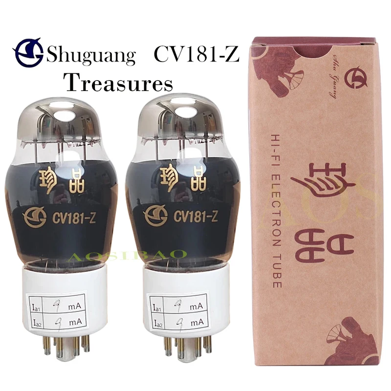 Shuguang CV181-Z CV181Z Vacuum Tube Replace 6SN7 CV181T  6N8P 6H8C ECC32 CV181 HIFI Audio Valve Electronic tube Amp DIY Matched