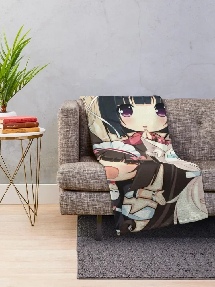 Nekopara 2 Throw Blanket Sofas Bed linens Blankets