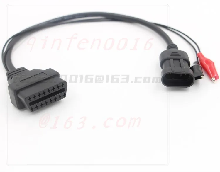 For Fiat 3pin Alfa Lancia To 16 Pin OBD2 Detecting and Diagnosing Adapter Cables