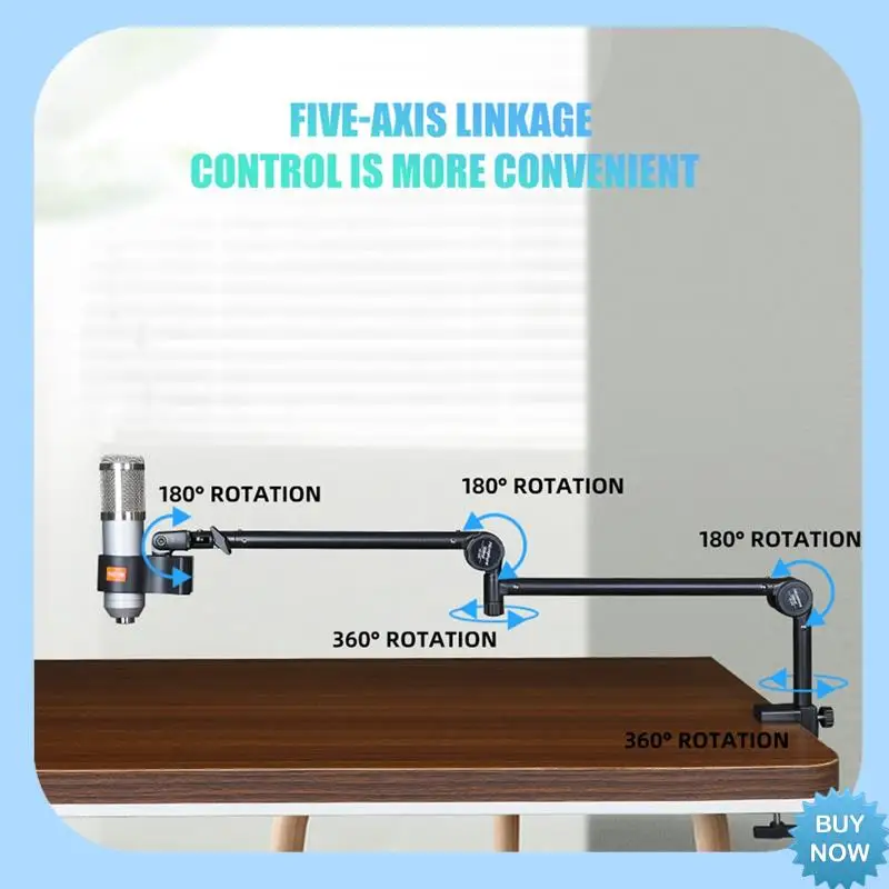

A47Z складной держатель для записывающего микрофона, подвесная стрела, ножничный кронштейн, подставка, держатель с зажимом для микрофона, настольный монтажный зажим