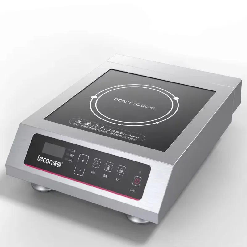 Guangdong Manufacturer Lecon CE Approved Stainless Steel Commercial 3500W Restaurant Induction Cooker