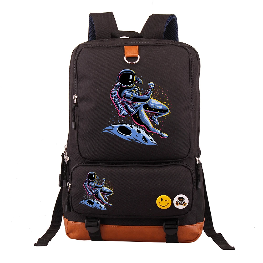 

Cartoon Astronaut Laptop Backpack Large Capacity Casual Business Travel Bag Student School Bag Double Shoulder Bag Trendy 2026
